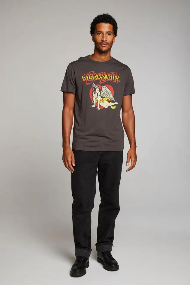 WomensMens Chaser Brand Music Aerosmith Angel Mens Tee