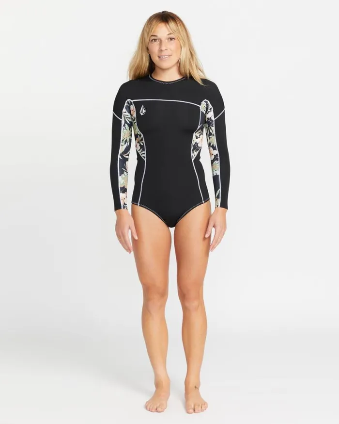Womens Modulator 1mm Long Sleeve Back Zip Wetsuit 8211 Black Womens Volcom Wetsuits Womens Modulator 1mm Long Sleeve Back Zip Wetsuit 8211 Black Womens Volcom Wetsuits