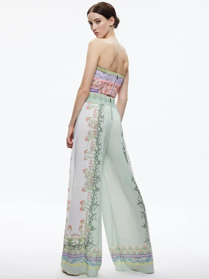 Womens Pants Alice Olivia Alabama Palazzo Pant Floral Fest