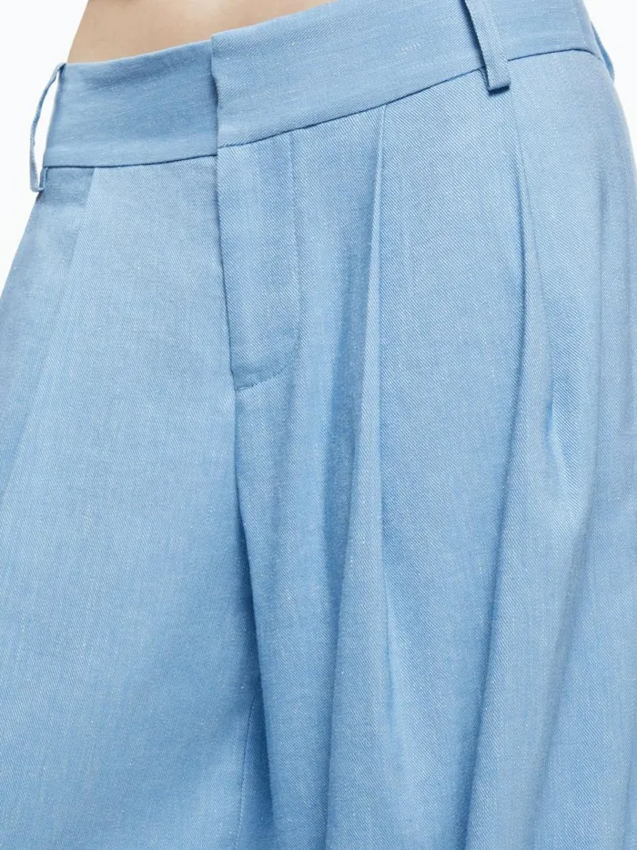 Womens Pants Alice Olivia Scarlet Wide Leg Flare Pant Chambray