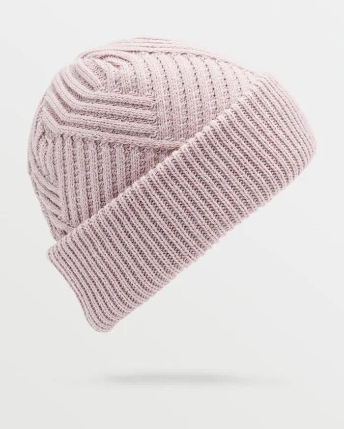 Womens Stone Knit Beanie 8211 Adobe Rose Womens Volcom Beanies