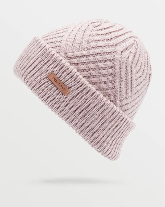 Womens Stone Knit Beanie 8211 Adobe Rose Womens Volcom Beanies