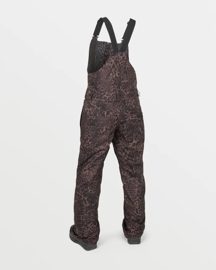 Womens Swift Bib Overalls 8211 Leopard Womens Volcom Pants