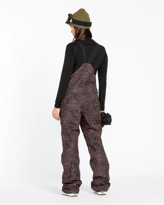 Womens Swift Bib Overalls 8211 Leopard Womens Volcom Pants