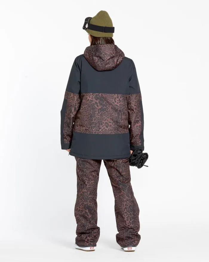 Womens Swift Bib Overalls 8211 Leopard Womens Volcom Pants