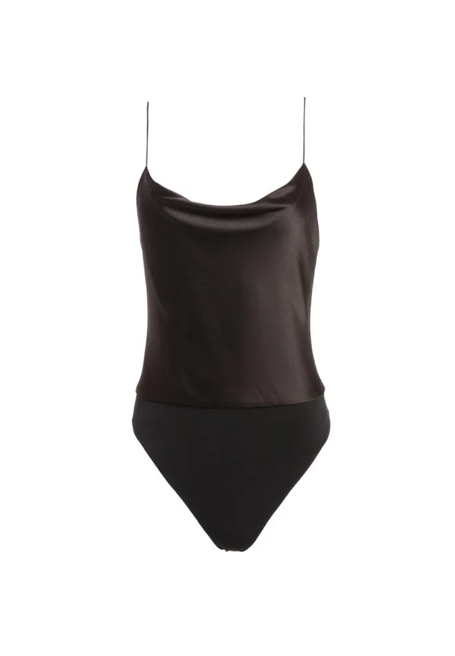 Womens Tops Alice Olivia Harmon Bodysuit Black