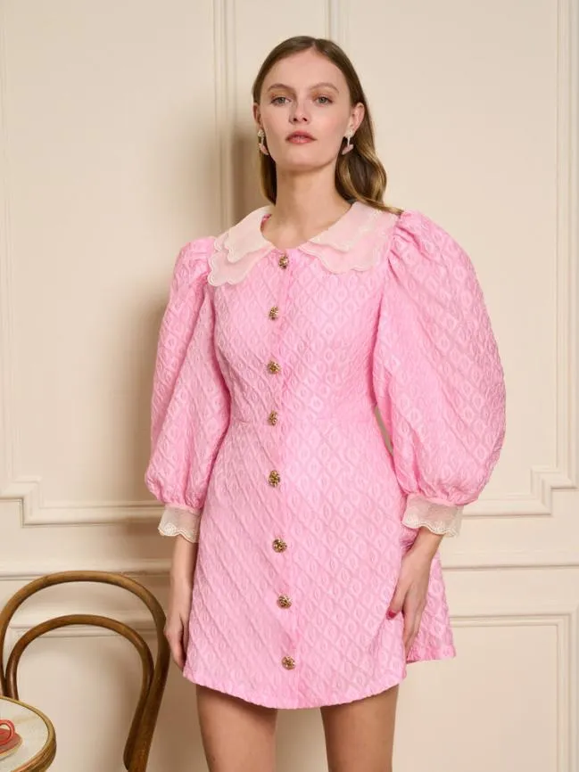 Womenswear Bonbons Organza Mini Dress Peony Pink Sister Jane
