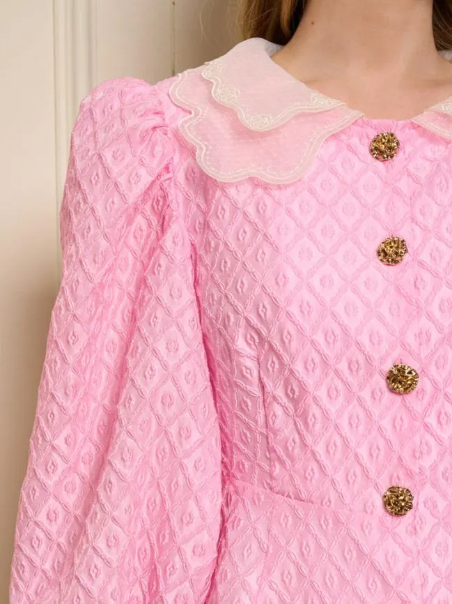 Womenswear Bonbons Organza Mini Dress Peony Pink Sister Jane Womenswear Bonbons Organza Mini Dress Peony Pink Sister Jane