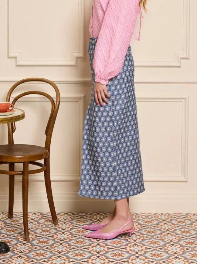 Womenswear Daisy Denim Midi Skirt Captain Blue Sister Jane Womenswear Daisy Denim Midi Skirt Captain Blue Sister Jane