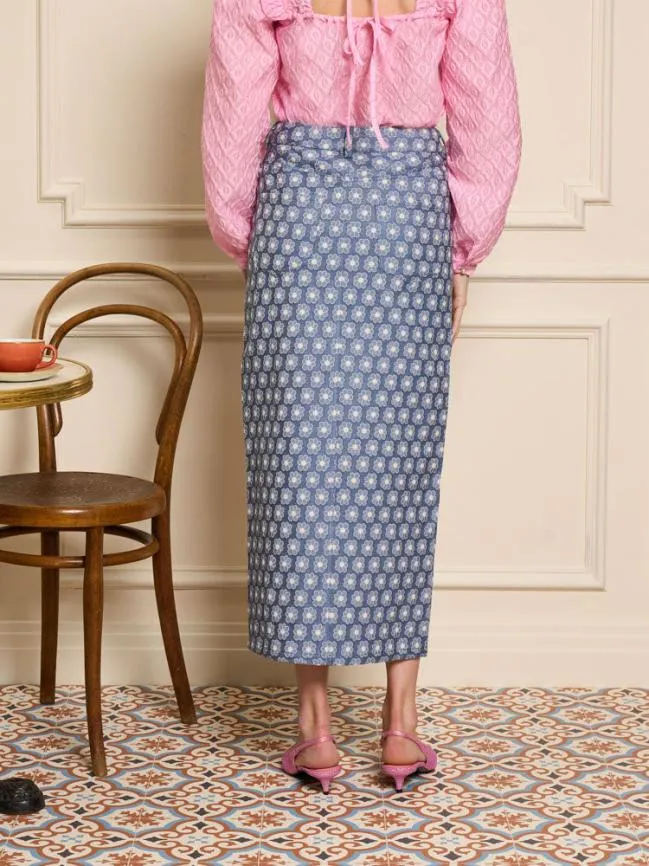 Womenswear Daisy Denim Midi Skirt Captain Blue Sister Jane Womenswear Daisy Denim Midi Skirt Captain Blue Sister Jane