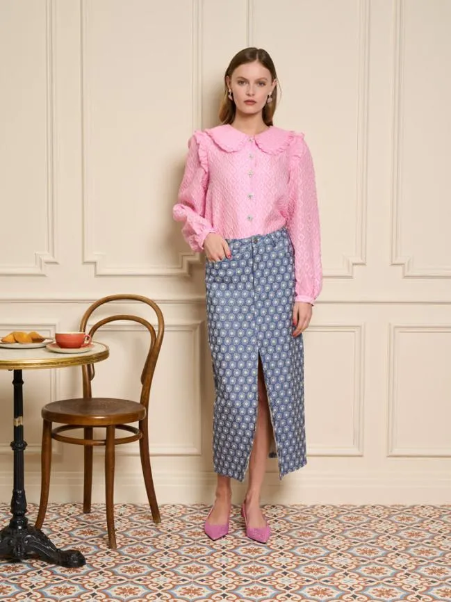 Womenswear Daisy Denim Midi Skirt Captain Blue Sister Jane Womenswear Daisy Denim Midi Skirt Captain Blue Sister Jane