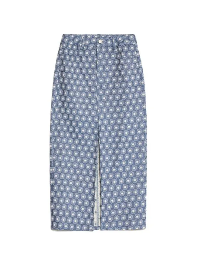 Womenswear Daisy Denim Midi Skirt Captain Blue Sister Jane Womenswear Daisy Denim Midi Skirt Captain Blue Sister Jane