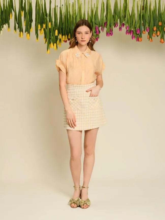 Womenswear DREAM Apricot Tulip Blouse Creamy Corn Yellow Sister Jane Womenswear DREAM Apricot Tulip Blouse Creamy Corn Yellow Sister Jane