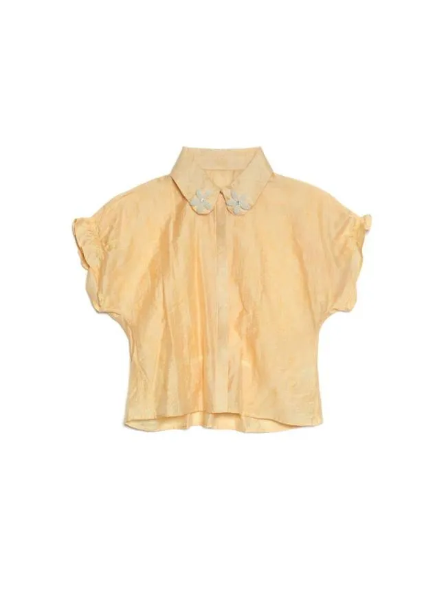 Womenswear DREAM Apricot Tulip Blouse Creamy Corn Yellow Sister Jane Womenswear DREAM Apricot Tulip Blouse Creamy Corn Yellow Sister Jane