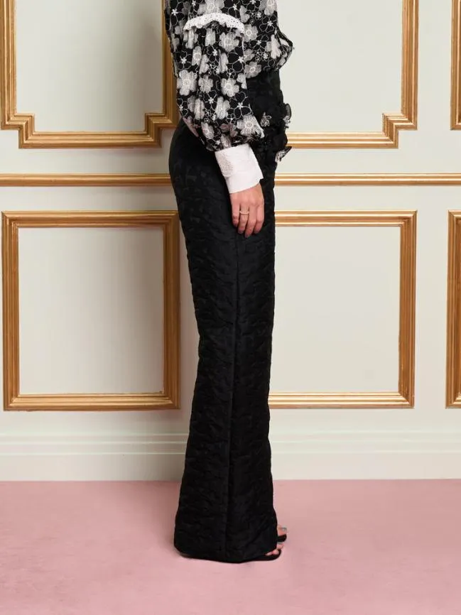Womenswear DREAM Papillon Applique Trousers Ink Black Sister Jane Womenswear DREAM Papillon Applique Trousers Ink Black Sister Jane