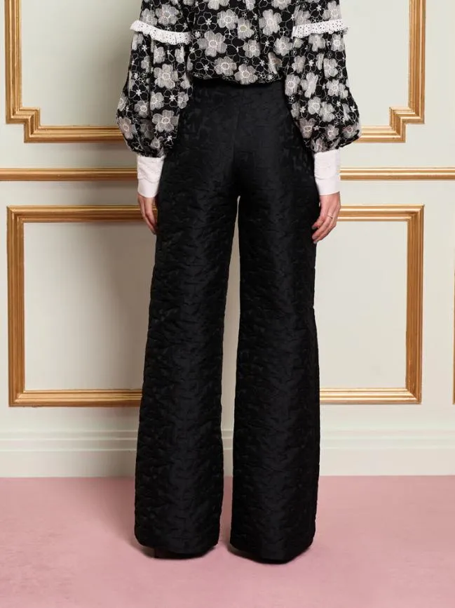 Womenswear DREAM Papillon Applique Trousers Ink Black Sister Jane Womenswear DREAM Papillon Applique Trousers Ink Black Sister Jane