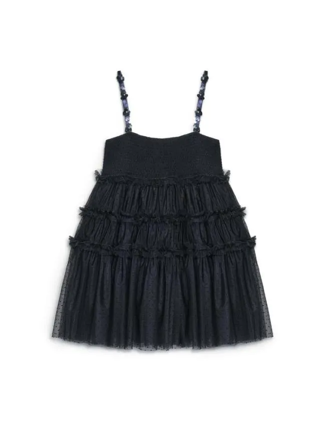 Womenswear DREAM Sofie Spot Tulle Mini Dress Coal Black Sister Jane Womenswear DREAM Sofie Spot Tulle Mini Dress Coal Black Sister Jane