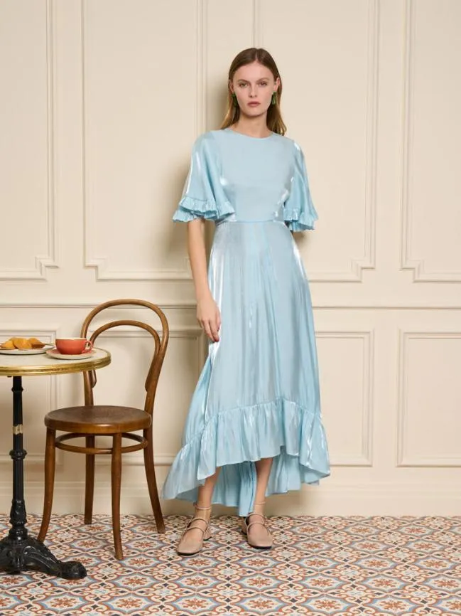 Womenswear Earl Grey Midi Dress Crystal Blue Sister Jane