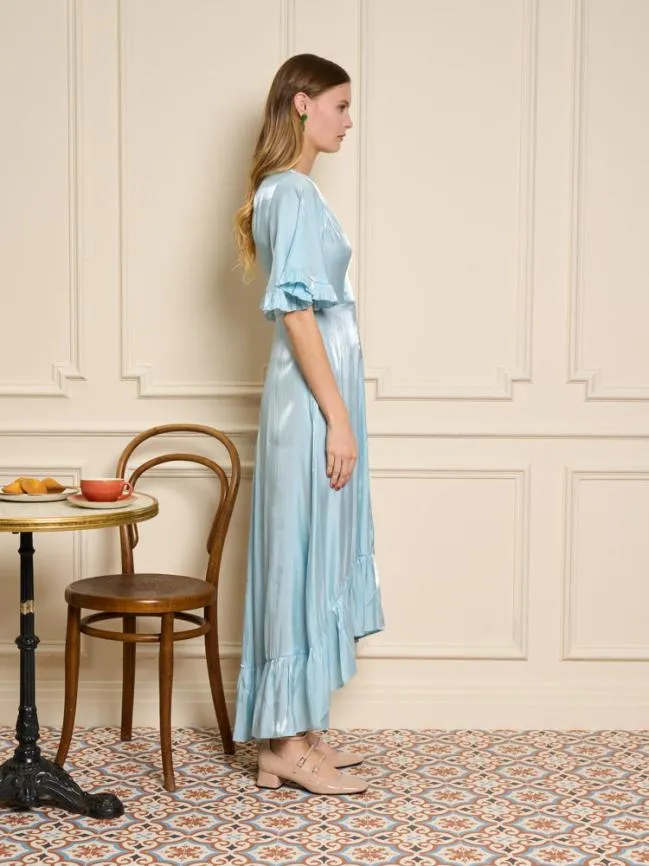 Womenswear Earl Grey Midi Dress Crystal Blue Sister Jane Womenswear Earl Grey Midi Dress Crystal Blue Sister Jane
