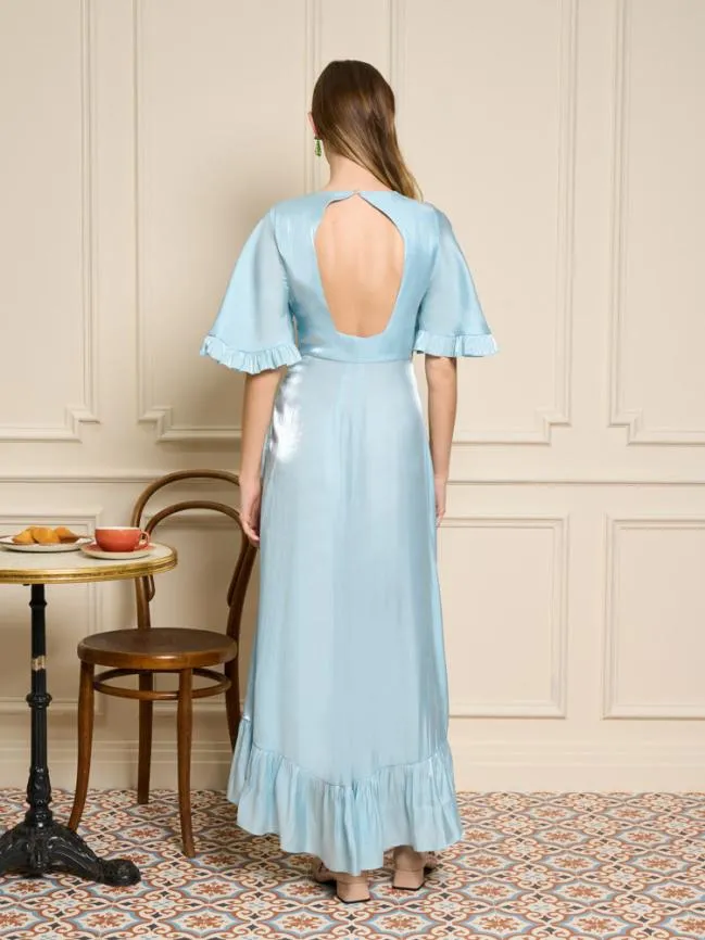 Womenswear Earl Grey Midi Dress Crystal Blue Sister Jane Womenswear Earl Grey Midi Dress Crystal Blue Sister Jane
