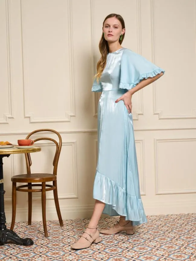 Womenswear Earl Grey Midi Dress Crystal Blue Sister Jane Womenswear Earl Grey Midi Dress Crystal Blue Sister Jane