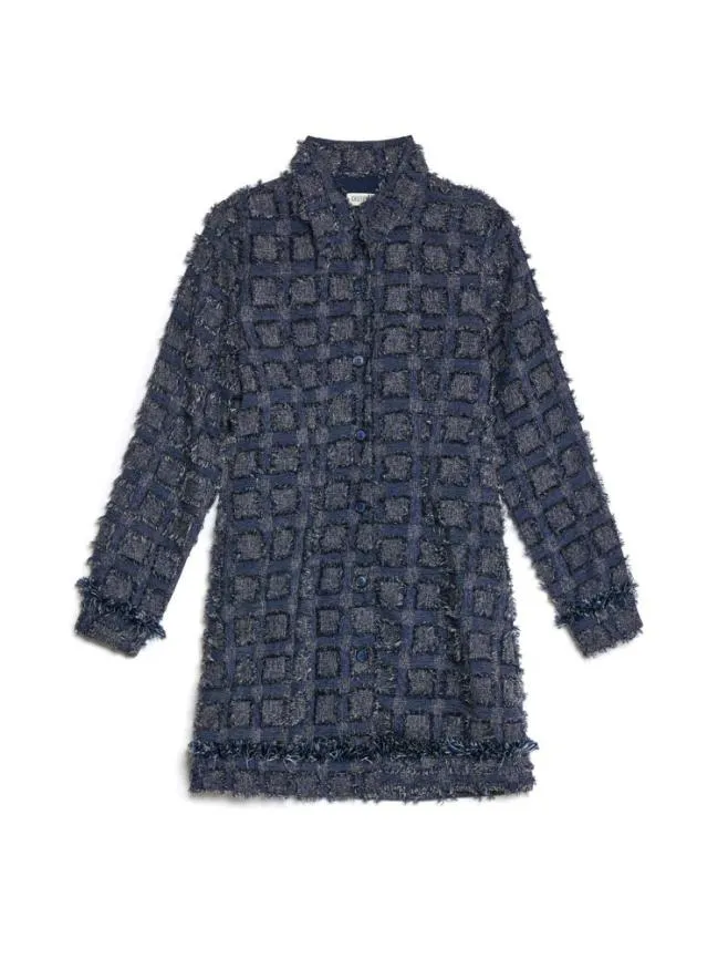 Womenswear Ghospell Esther Fray Mini Dress Blue Navy Sister Jane Womenswear Ghospell Esther Fray Mini Dress Blue Navy Sister Jane