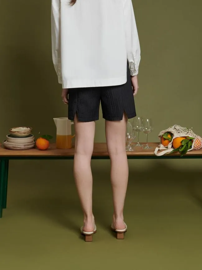 Womenswear Ghospell Kinley Notch Shorts Ink Black Sister Jane Womenswear Ghospell Kinley Notch Shorts Ink Black Sister Jane