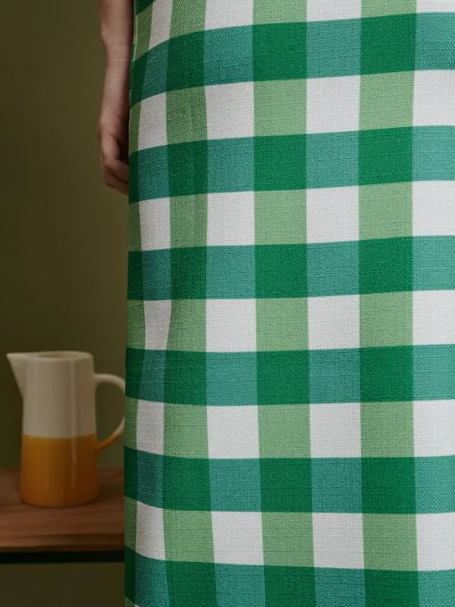 Womenswear Ghospell Leona Check Midi Skirt Fern Green Sister Jane Womenswear Ghospell Leona Check Midi Skirt Fern Green Sister Jane