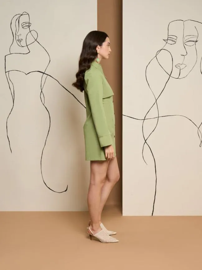 Womenswear Ghospell Zola Storm Flap Dress Lime Punch Sister Jane Womenswear Ghospell Zola Storm Flap Dress Lime Punch Sister Jane