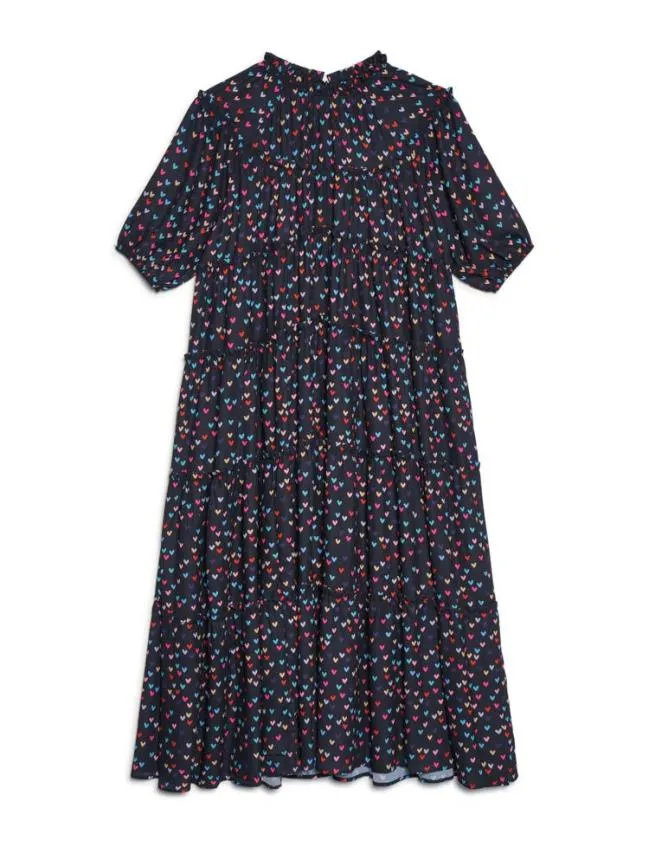 Womenswear Night Bloom Tiered Dress Black Sister Jane Womenswear Night Bloom Tiered Dress Black Sister Jane