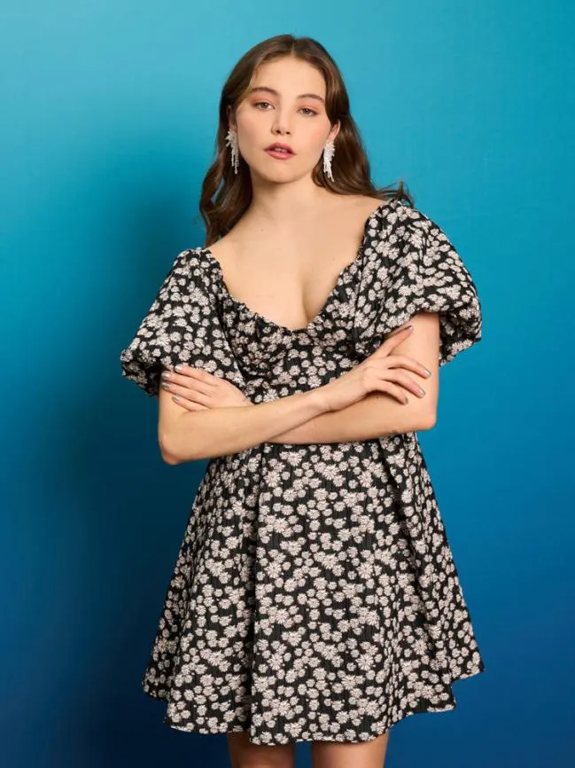 Womenswear Pearl Marina Mini Dress Black Daisy Sister Jane