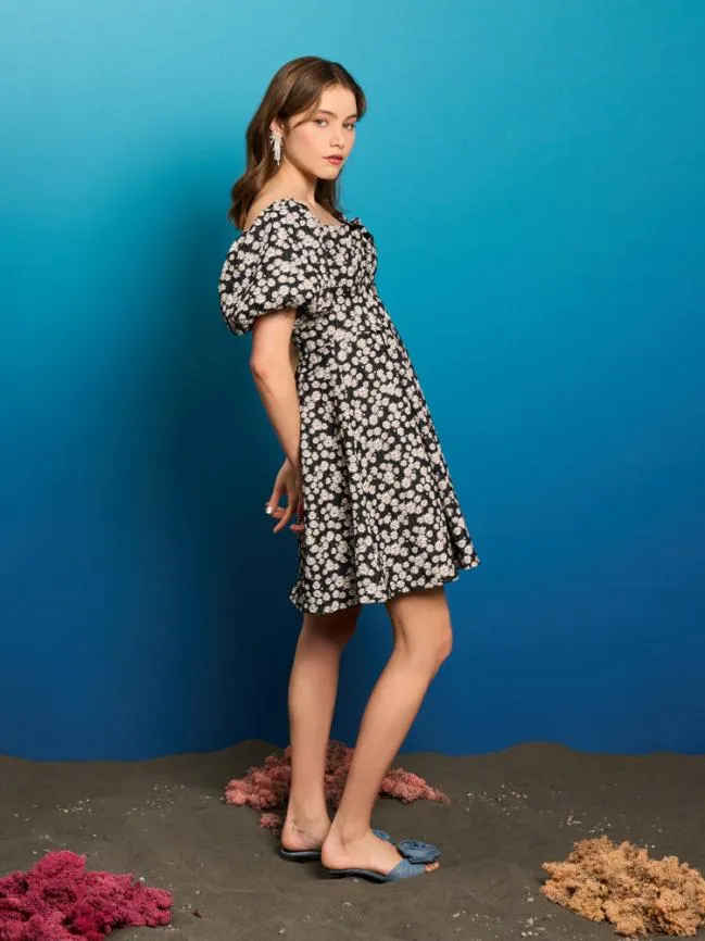 Womenswear Pearl Marina Mini Dress Black Daisy Sister Jane Womenswear Pearl Marina Mini Dress Black Daisy Sister Jane