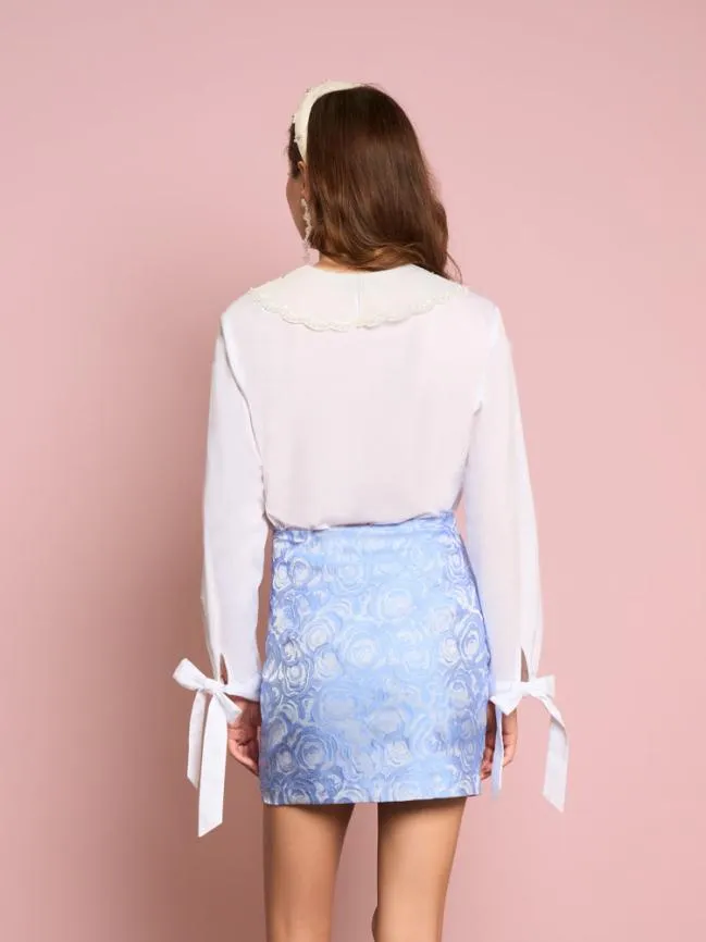 Womenswear Sundar Embellished Shirt Brilliant White Sister Jane Womenswear Sundar Embellished Shirt Brilliant White Sister Jane