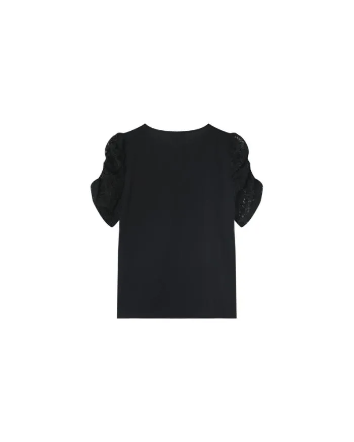 WOVEN TOP NOIR MAI Shop Grace and Mila Lace Tops
