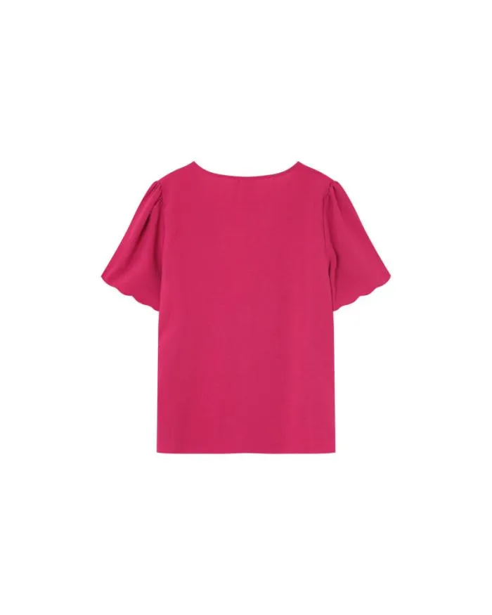 WOVEN TOP PIVOINE MAGIQUE Shop Grace and Mila ShortSleeves Tshirts