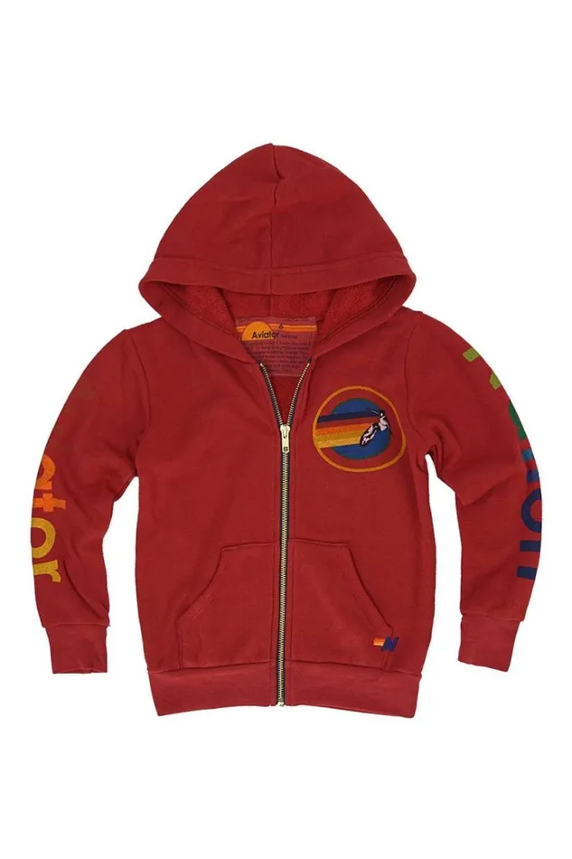 Zip Hoodie 8211 Red Kids Aviator Nation Hoodies
