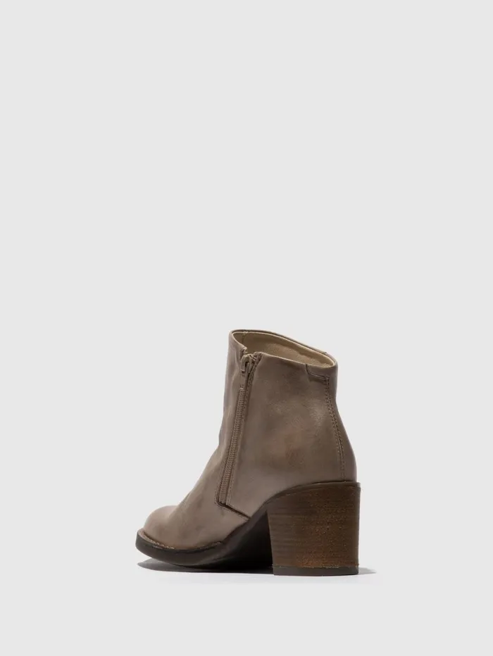 Zip Up Ankle Boots BELL061FLY TAUPE Women Fly London Ankle Boots
